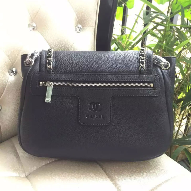 2015 Chanel Flap Shoulder Bag Original Leather A32669 Black