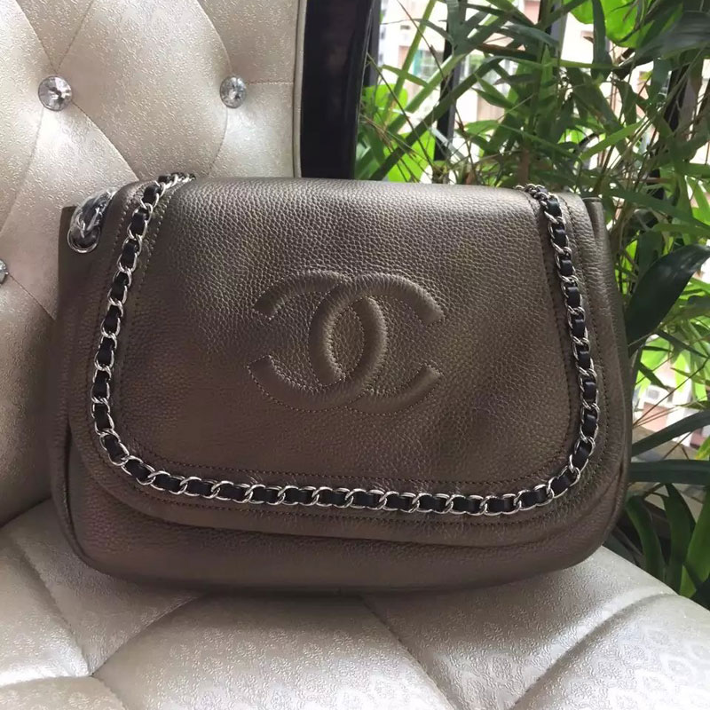 2015 Chanel Flap Shoulder Bag Original Leather A32669 Gold