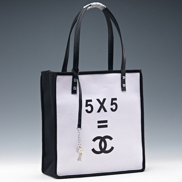 2015 Chanel Ladies First Tote Shopping Bag A93682 White