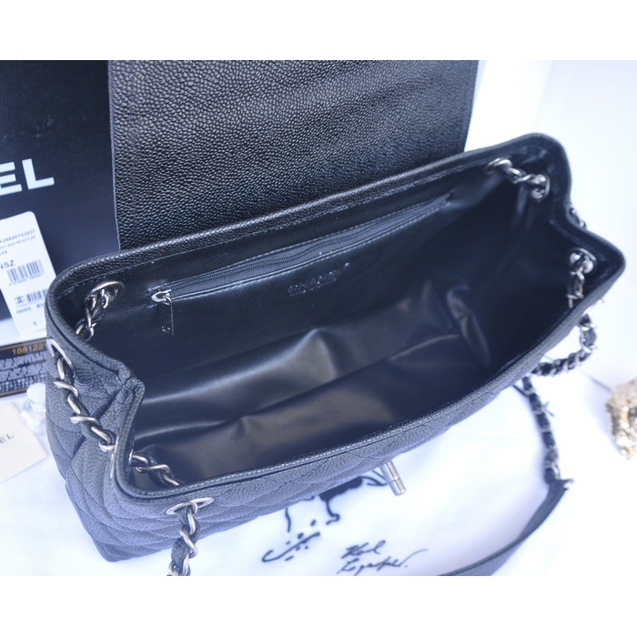 2015 Chanel Large Original Caviar Leather Messenger Bag A90456 Black