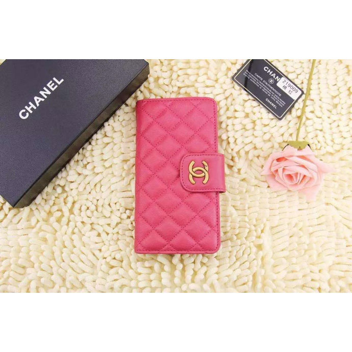 2015 Chanel Matelasse Bi-Fold Wallet Calfskin Leather A219009 Rose