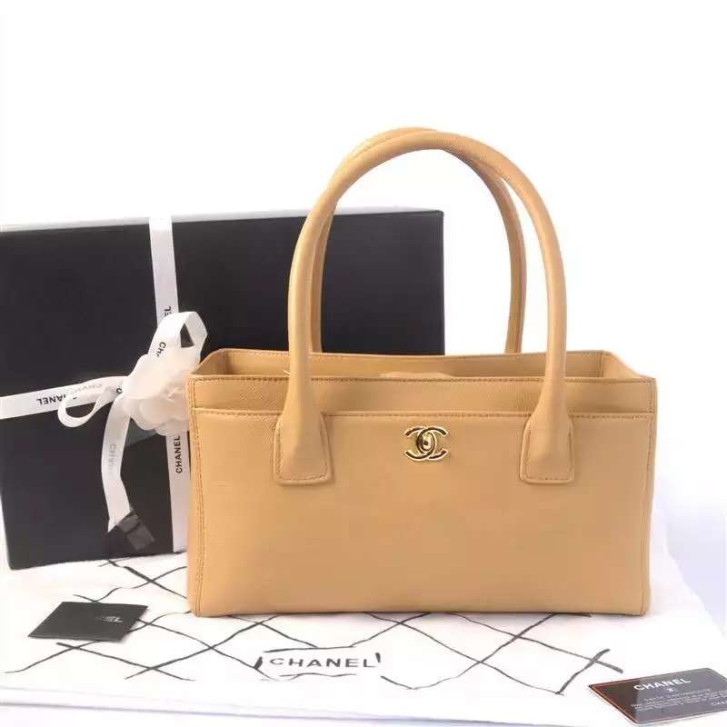 2015 Chanel Original Leather Tote Bag A56008 Apricot