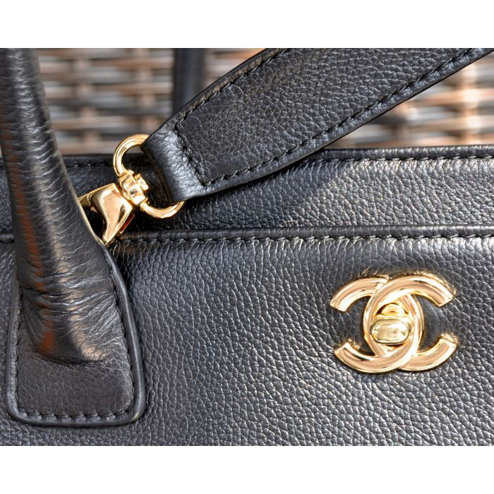 2015 Chanel Original Leather Tote Bag A66439 Black