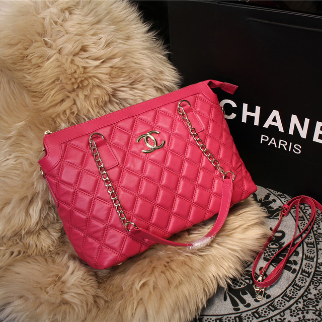 2015 Chanel Sheepskin Leather Shoulder Bag A68038 Rose