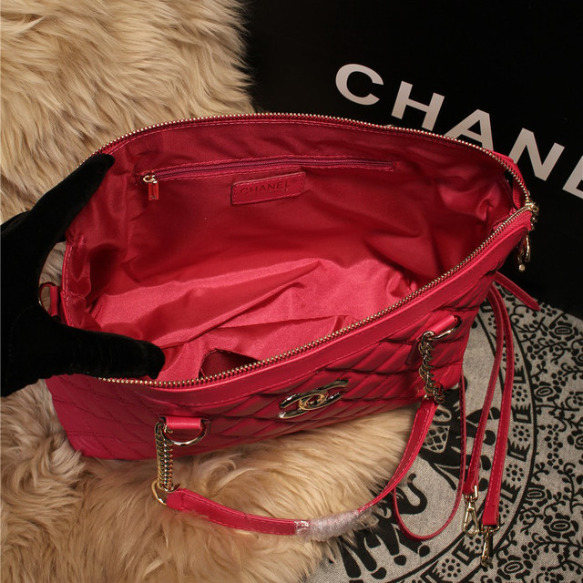 2015 Chanel Sheepskin Leather Shoulder Bag A68038 Rose