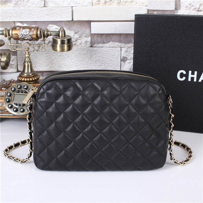 2015 Chanel Shoulder Bag Original Leather A68040 Black