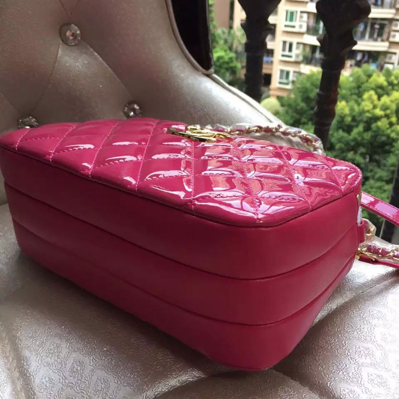 2015 Chanel Shoulder Bag Original patent Leather A99250 Rose