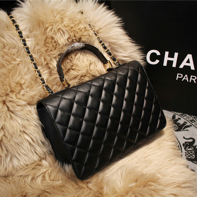 2015 Chanel Shoulder Bag Sheepskin Leather A67059 Black