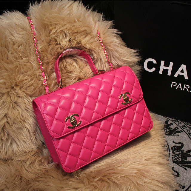 2015 Chanel Shoulder Bag Sheepskin Leather A67059 Rose