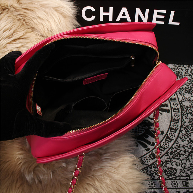 2015 Chanel Shoulder Bag Sheepskin Leather A68028 Rose