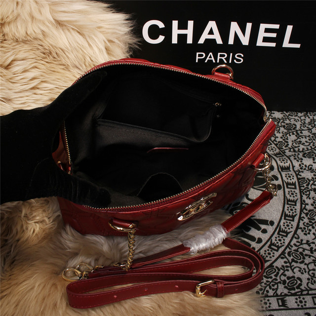 2015 Chanel Shoulder Bag Sheepskin Leather A68029 Red