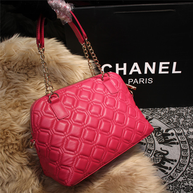 2015 Chanel Shoulder Bag Sheepskin Leather A68029 Rose