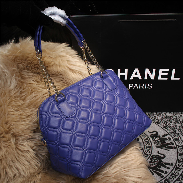 2015 Chanel Shoulder Bag Sheepskin Leather A68029 Royal