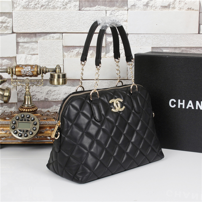 2015 Chanel Shoulder Bag Sheepskin Leather A8019 Black