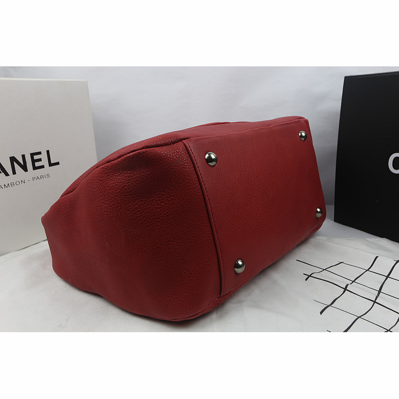 2015 Chanel Top Original Leather Hobo Bag A92170 Red