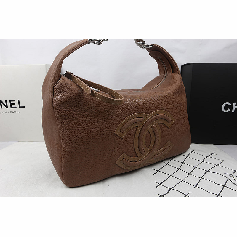 2015 Chanel Top Original Leather Hobo Bag A92170 Wheat