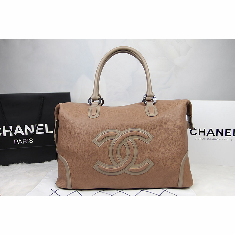 2015 Chanel Top Original Leather Tote Bag A69236 Wheat