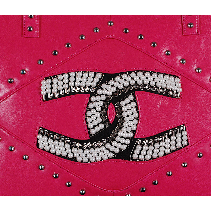 2015 Chanel Tote Bag Bright Leather A68088 Rose