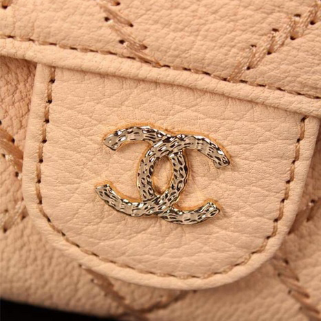 2015 Chanel Tri-Fold Wallet Original Leather A9557 Apricot