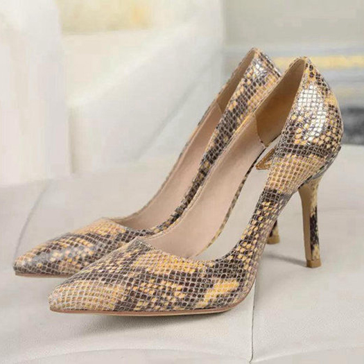 2015 Dior women new arrivals snake stripes high-heeled shoes