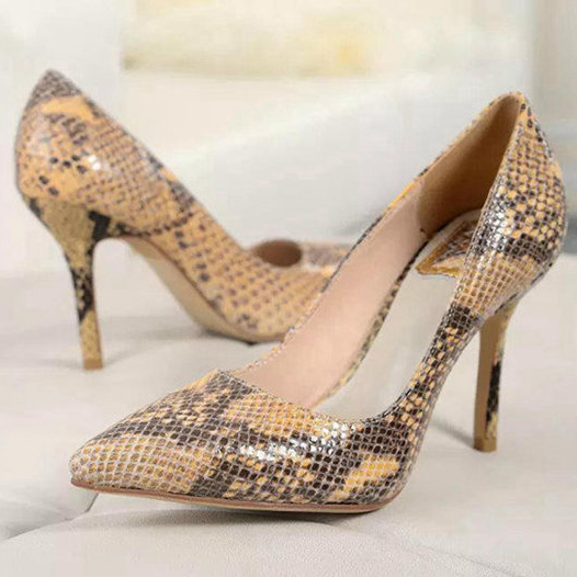 2015 Dior women new arrivals snake stripes high-heeled shoes