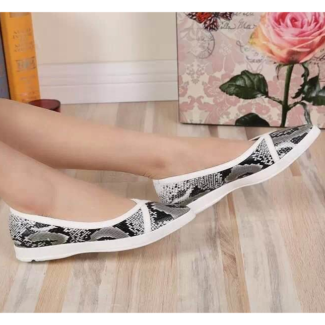 2015 Dior women spring new arrivals snake stripes flats shoes