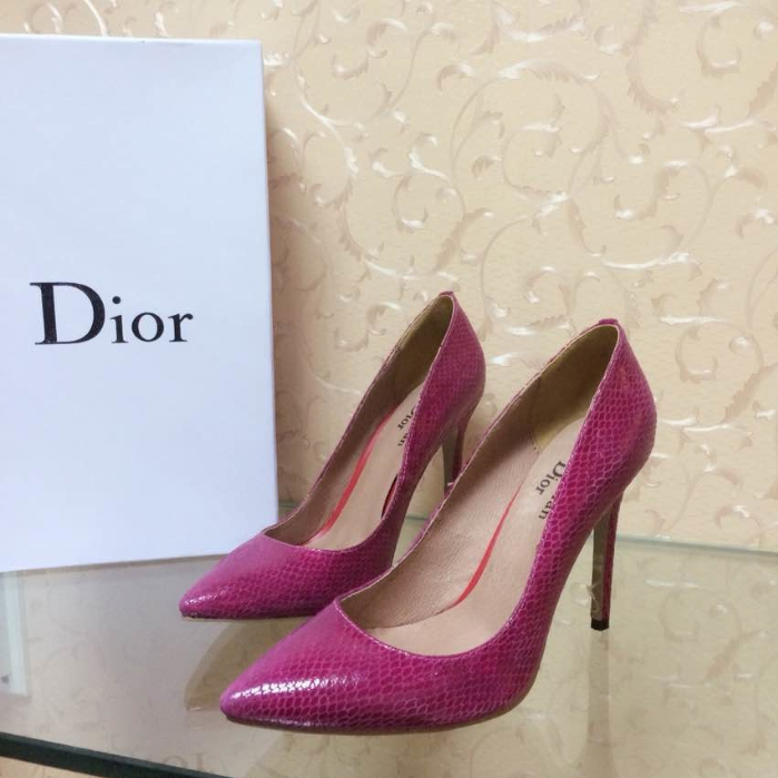 2015 Dior women spring new arrivals snake stripes high-heeled shoes