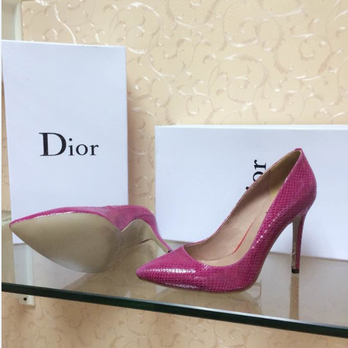 2015 Dior women spring new arrivals snake stripes high-heeled shoes