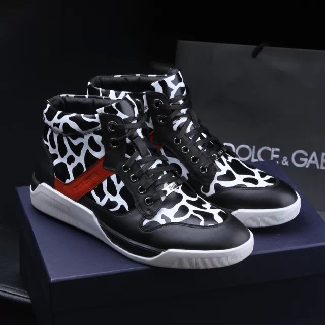 2015 Dolce&Gabbana men high-top casual shoes