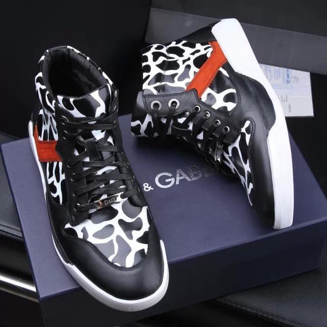 2015 Dolce&Gabbana men high-top casual shoes