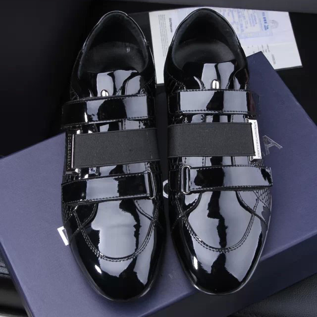 2015 Dolce&Gabbana men snake stripes and Patent leather shoes