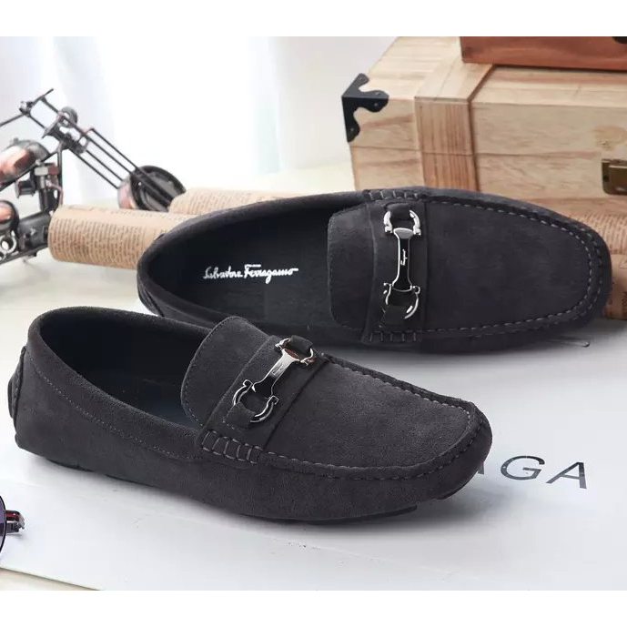 2015 Ferragamo men Nubuck casual shoes