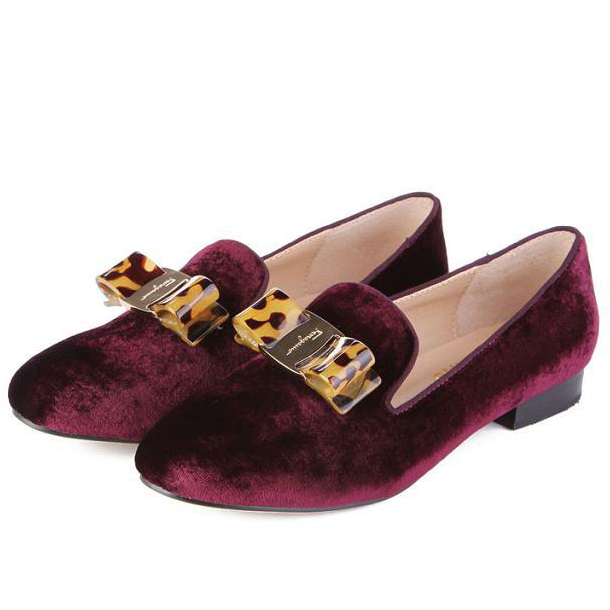 2015 Ferragamo women True velvet shoes