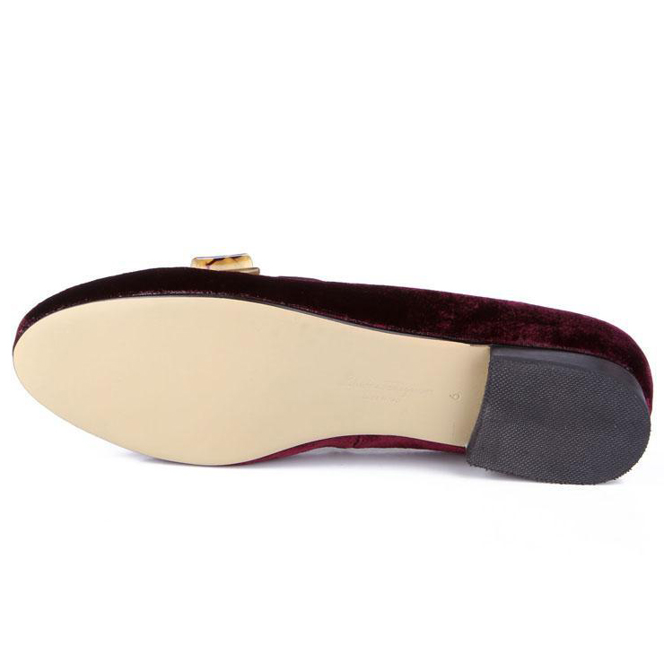 2015 Ferragamo women True velvet shoes