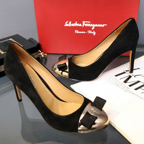 2015 Ferragamo women high-heeled shoes