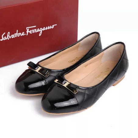 2015 Ferragamo women new arrivals patent leather flats shoes