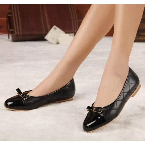 2015 Ferragamo women new arrivals patent leather flats shoes