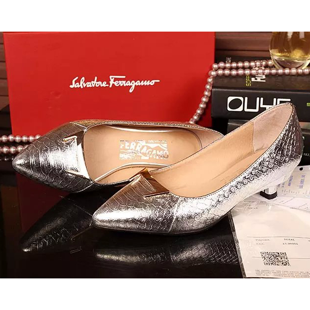 2015 Ferragamo women new arrivals snake stripes shoes