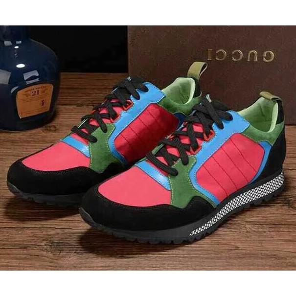 2015 Gucci men Nubuck sports casual shoes