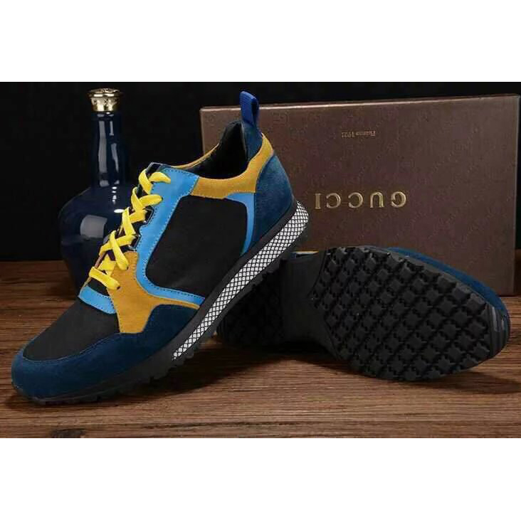 2015 Gucci men Nubuck sports casual shoes