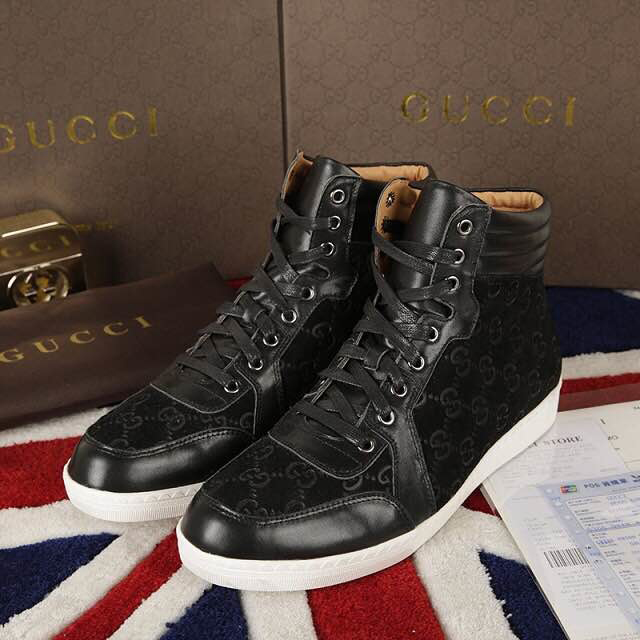 2015 Gucci men high-top shoes