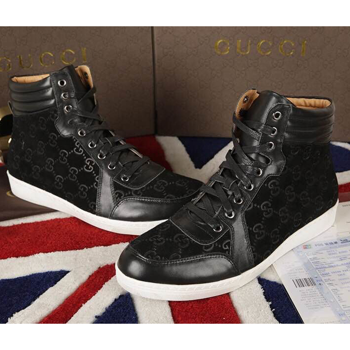 2015 Gucci men high-top shoes