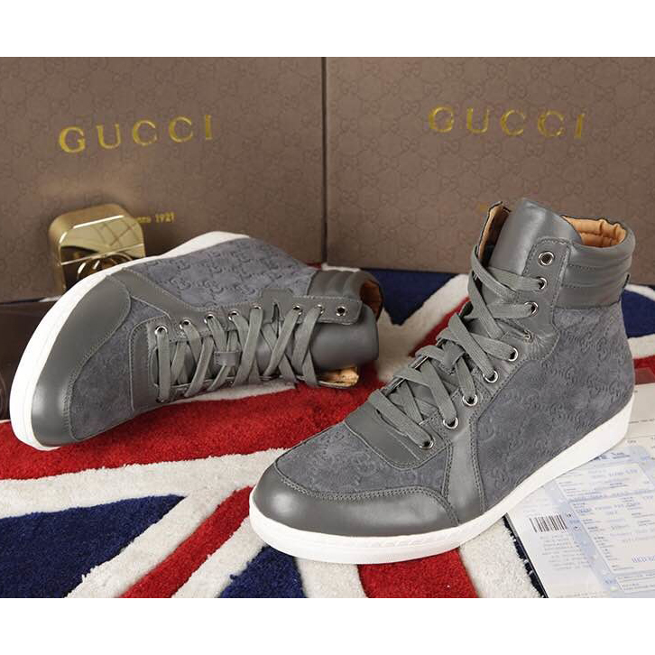 2015 Gucci men high-top shoes