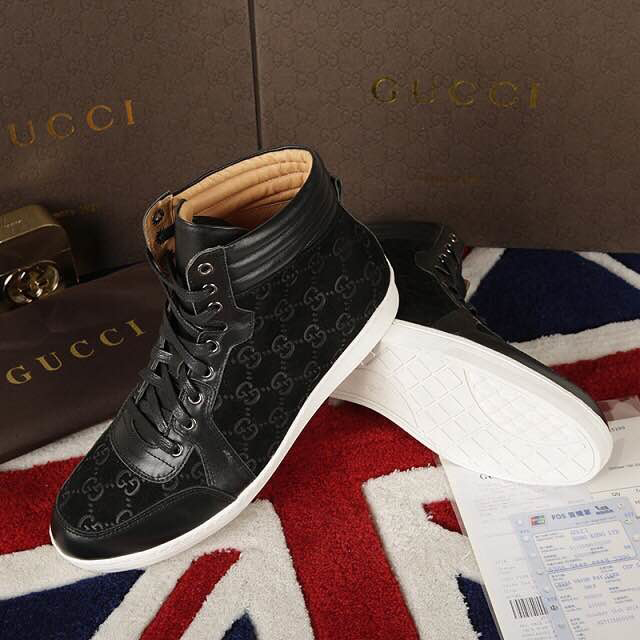 2015 Gucci men high-top shoes