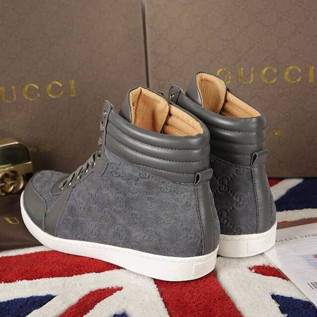 2015 Gucci men high-top shoes