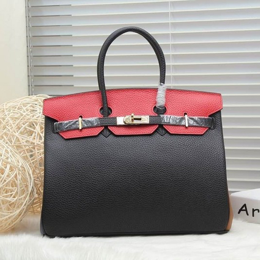 2015 Hermes Birkin 30CM Tote Bag Clemence leather H30 Black