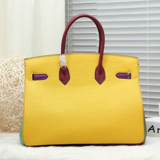 2015 Hermes Birkin 30CM Tote Bag Clemence leather H30 Purple