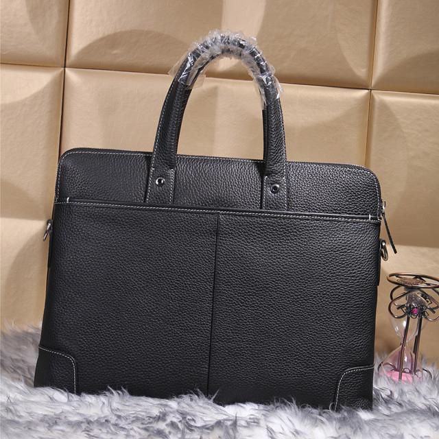 2015 Hermes Briefcase Calf Leather H8073 Black