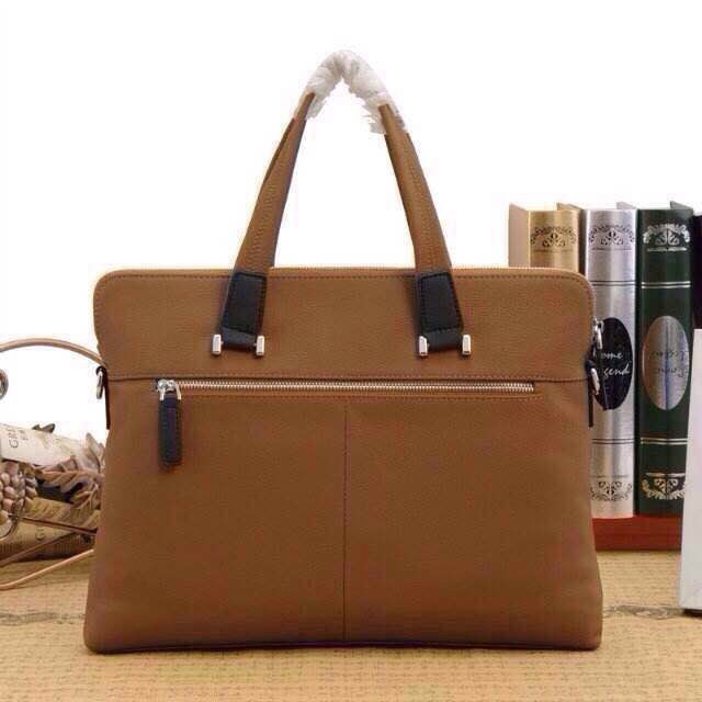 2015 Hermes Briefcase Original Calf Leather H62185 Large tote bag Wheat