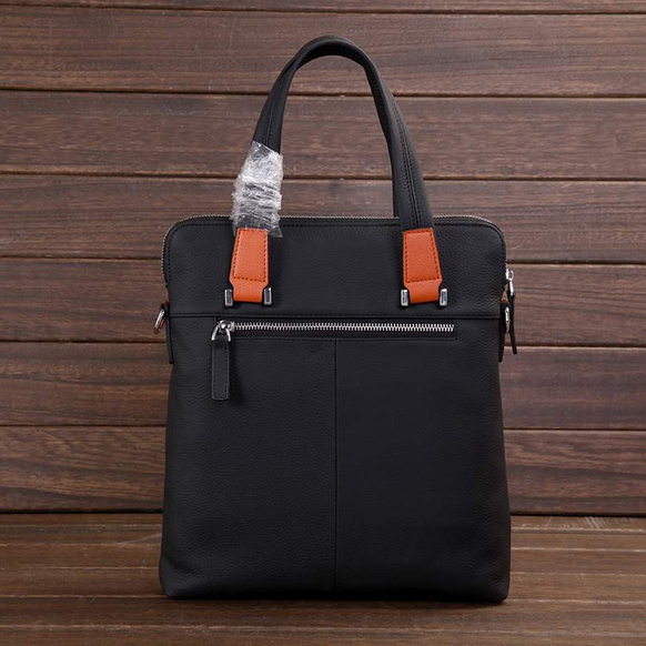 2015 Hermes Briefcase Original Calf Leather H62185 Medium Black